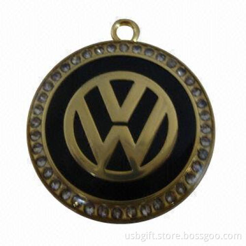 USB flash disk, 4GB capacity, auto logos, commercial gift